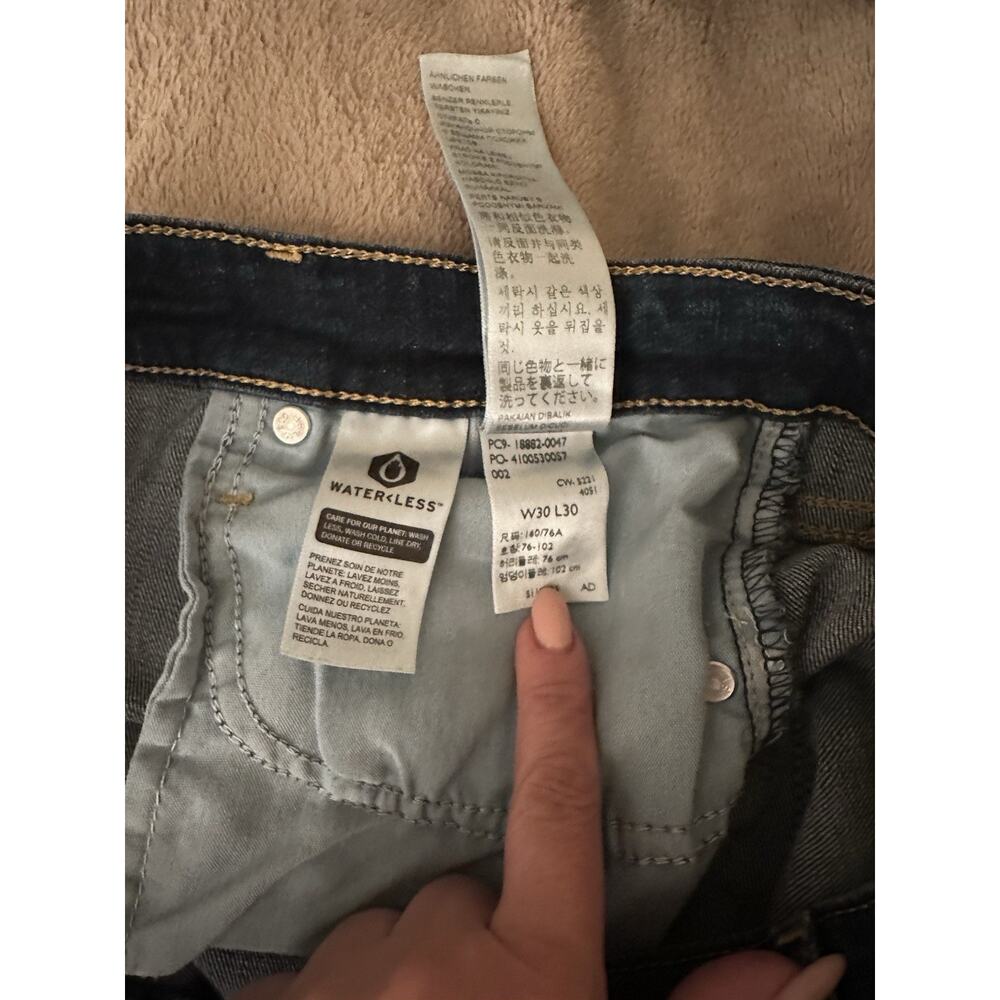 Levi's 721 High Rise Skinny Jeans Women's W30 L30 Dark Wash Blue Stretc - Picture 8 of 8